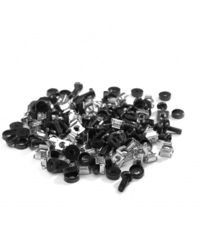 Комплект крепежа М6, винт, пластиковая шайба, гайка, 50 шт Datarex DR-464500 в Таганроге Полки для шкафов и стоек Pintop.ru