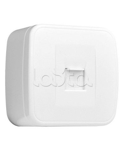 Минск Розетка RJ-45 1-местная, ОП 1А, 120В, белая EKF Basic (EGK01-035-10) в Таганроге Розетки компьютерные и телефонные Pintop.ru