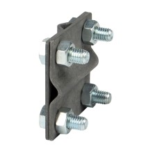 Зажим крестовидный прут-прут (пластина 57x57мм) HZ EKF (lp-g3109)