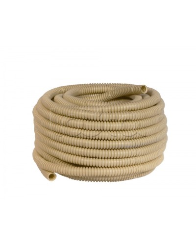 Труба гофр. ПВХ с протяжкой d20 мм (25 м) светлое дерево EKF-Plast (tg-z-20w) в Таганроге Труба гофрированная Pintop.ru