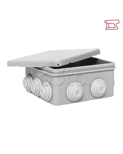 Коробка распределительная КМР-030-014 с крышкой (100х100х50), 10 мембр. вводов IP55 EKF (plc-kmr-030-014) в Таганроге Распределительные коробки Pintop.ru