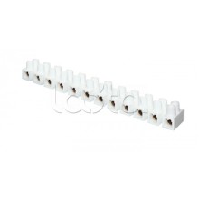 Колодка клеммная (4мм.) 3А полистирол белая (10шт.) EKF PROxima (plc-KK-4-3-ps-w)