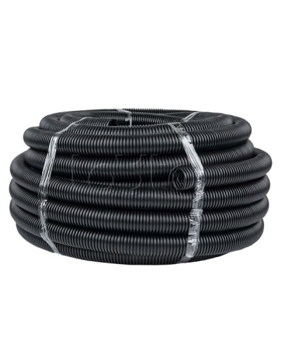 Труба гофр. ПНД с протяжкой d40 мм (25 м) черная EKF-Plast (tpnd-40n) в Таганроге Труба гофрированная Pintop.ru