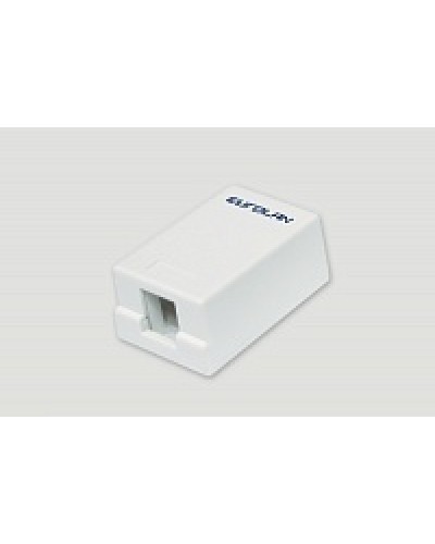 Коробка настенная EuroLan 12B-00-01WT в Таганроге Розетки компьютерные и телефонные Pintop.ru