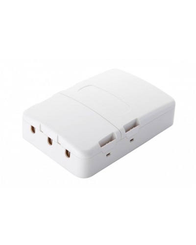 Настенная коробка 3-портовая, 2 секции, белый Eurolan (12B-13-33WT) в Таганроге Розетки компьютерные и телефонные Pintop.ru