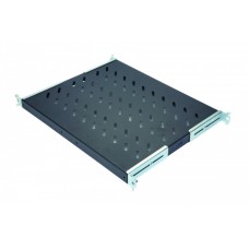 Полка стационарная 1U до 50 кг, 740 мм, черный антрацит Eurolan (60A-01-0A-09BL)