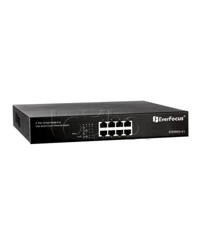 Коммутатор PoE 8-портовый EverFocus ES0802-41 в Таганроге Коммутаторы Pintop.ru