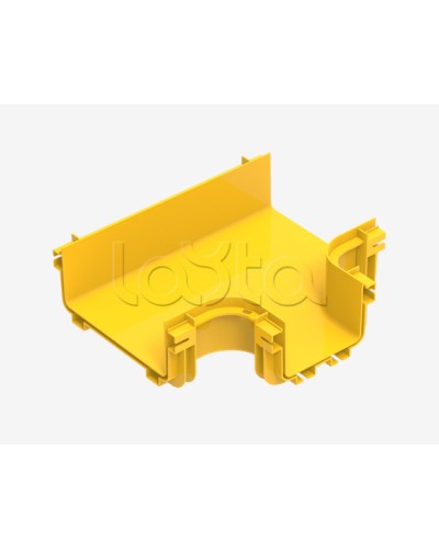 Горизонтальный тройник 240-120-240 для оптического лотка Hyperline (FBTR-240-HTC120) в Таганроге Аксессуары для лотков Pintop.ru