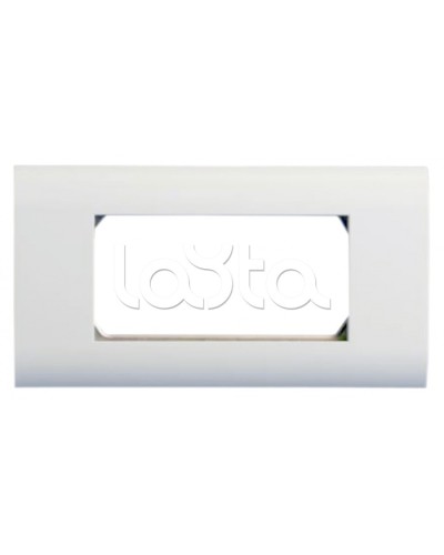 Панель лицевая 80x148, для 4х модулей 45x22.5 Hyperline FP-2M45-1-WH в Таганроге Аксессуары для кабель-канала Pintop.ru