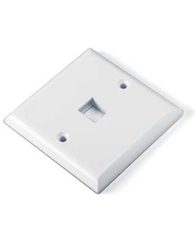 Панель лицевая для 1 вставки Hyperline FP-E-1-WH в Таганроге Аксессуары для кабель-канала Pintop.ru