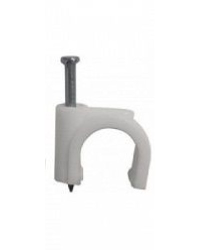 Скоба пластиковая с гвоздем (клипса), макс. Диаметр Hyperline (GC-1C) в Таганроге Держатели, клипсы, скобы Pintop.ru