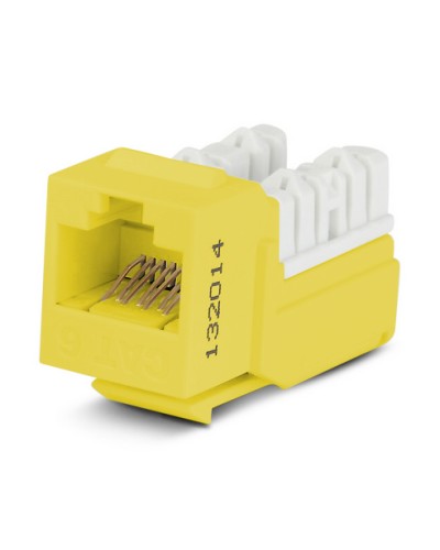 Вставка Hyperline (KJNE-8P8C-C6-90-YL) в Таганроге Коннекторы Pintop.ru