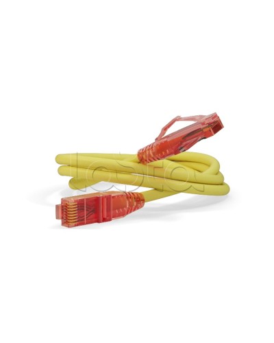 Патч-корд RJ45-RJ45, 4 пары, UTP, кат.5е, LSZH (0,5м) Hyperline PC-LPM-UTP-RJ45-RJ45-C5e-0.5M-LSZH-YL в Таганроге Патчкорды (медные) Pintop.ru