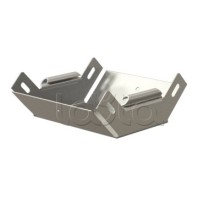 Угол 90° вертикальный внутренний Hyperline RST-VIA90-400-100-0,8-SZ