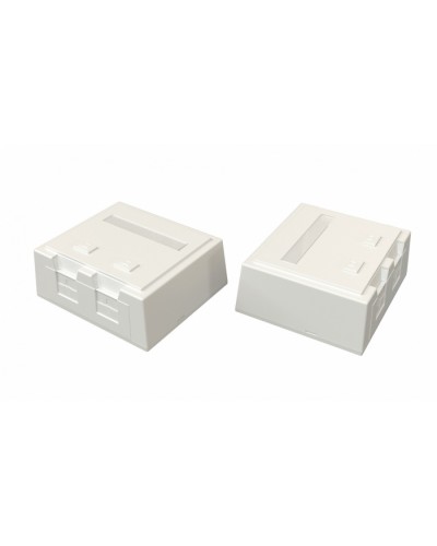 Корпус настенной розетки Hyperline (SBB4-2-WH) в Таганроге Аксессуары для кабель-канала Pintop.ru