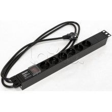 Блок розеток Hyperline SHE19-6SH-S-2.5EU