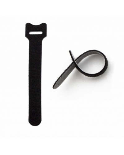 Хомут для кабеля, липучка с мягкой застежкой Hyperline WASN-210-BK-10 в Таганроге Аксессуары для лотков Pintop.ru