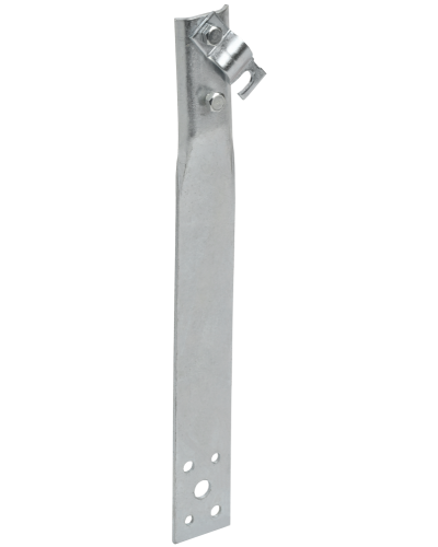 Держатель проводника круглого 6-10мм винтовой прямой h=60мм оцинкованная сталь IEK (ZDP86-11-1-16-60) в Таганроге Крепеж Pintop.ru