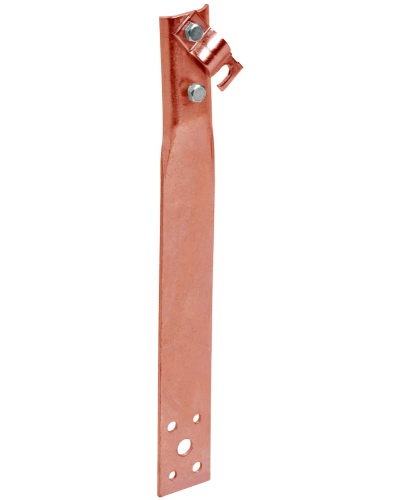 Держатель проводника круглого 6-10мм винтовой прямой h=150мм медь IEK (ZDP86-50-1-16-150) в Таганроге Крепеж Pintop.ru