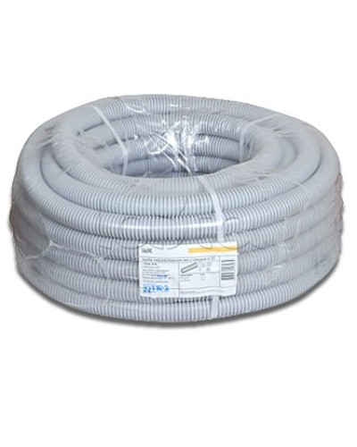 Труба гофрированная ПВХ 20 мм с зондом IEK CTG20-20-K41-100I (100 м) в Таганроге Труба гофрированная Pintop.ru