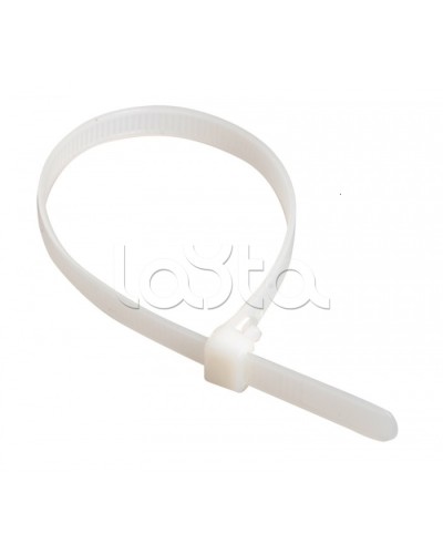 Стяжка 300x3,6 мм нейлоновая, белая IEK UHH31-D036-300-100 в Таганроге Стяжки-хомуты Pintop.ru