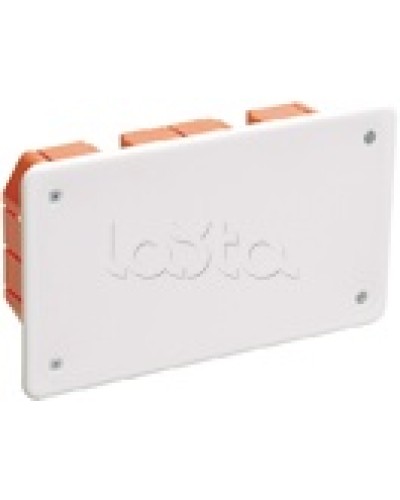 Коробка КМ41006 распаячная для твердых стен (с саморезами, с крышкой) IEK UKT11-172-096-045 в Таганроге Распределительные коробки Pintop.ru