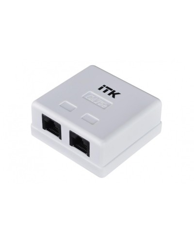 Розетка RJ-45 кат.5е 2-порта ITK CS2-1C5EU-22 в Таганроге Розетки компьютерные и телефонные Pintop.ru