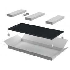 ITK LINEA E Дверь металлическая 600мм шкафа 42U чер. (LE05-42U6X-DM)