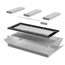 ITK LINEA N Дверь стеклянная 600мм шкафа 24U чер. (LN05-24U6X-DR)