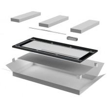 ITK LINEA N Дверь стеклянная 800мм шкафа 33U чер. (LN05-33U8X-DR)