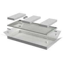 ITK LINEA N Дверь перфорированная 800мм шкафа 28U сер. (LN35-28U8X-DP)