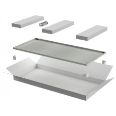 ITK LINEA N Дверь металлическая 600мм шкафа 47U сер. (LN35-47U6X-DM)