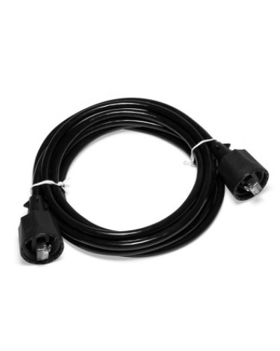 Патч-корд индустриальный RJ45 - RJ45, 4 пары, FTP, категория 6, 1 м, черный LANMASTER LAN6-S45-45-1.0-WP в Таганроге Патчкорды (медные) Pintop.ru