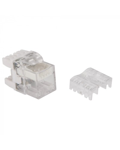Модуль Keystone, RJ45, кат.6, UTP, 180 градусов, с индикатором, белый LANMASTER LAN-OKi45U6/180 в Таганроге Коннекторы Pintop.ru