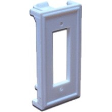 Вставка 22.5х45 для ВО адаптера SC дуплексный, белая LANMASTER LAN-SIP-2SC-WH