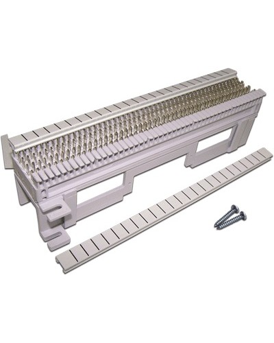 Панель кроссовая 66 типа, 50 пар, настенная, LANMASTER, с установочной площадкой LANMASTER LAN-WS66-50FT в Таганроге Кроссы оптические Pintop.ru