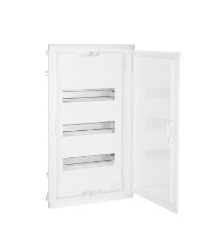 Щит встраиваемый Nedbox с округленной дверью белой RAL 9010 1 рейка 36+2 модуля Legrand 001413 в Таганроге Щиты электрические Pintop.ru