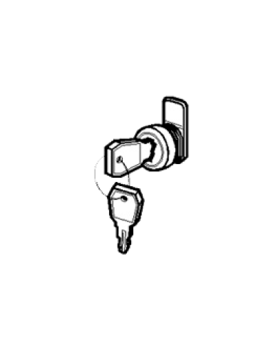 Замок и ключ для щитов встраиваемых и распределительных Legrand 001491 в Таганроге Расходные материалы для шкафов и стоек Pintop.ru