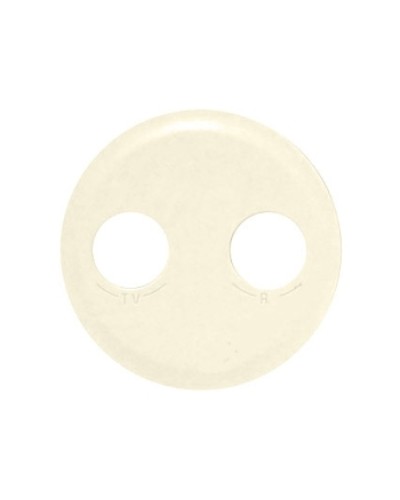 Лицевая панель для розетки TV/FM слоновая кость Celiane Legrand 066232 в Таганроге Аксессуары для кабель-канала Pintop.ru