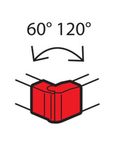 Угол внешний изменяемый для кабель-канала METRA 160x50 Legrand (638092) в Таганроге Аксессуары для кабель-канала Pintop.ru