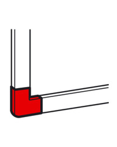 Угол плоский для кабель-канала METRA 40x40 Legrand (638183) в Таганроге Аксессуары для кабель-канала Pintop.ru