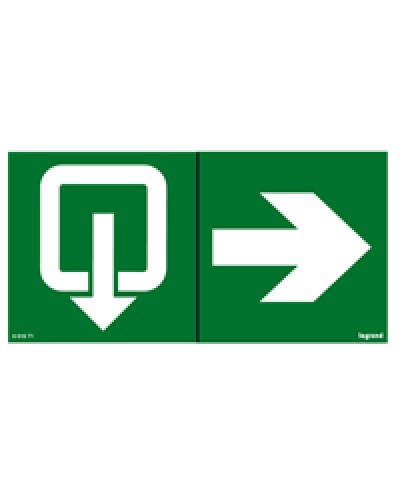Пиктограмма 100х200 эвакуация стрелка Legrand 661671 в Таганроге Дополнительное оборудование для ОПС Pintop.ru
