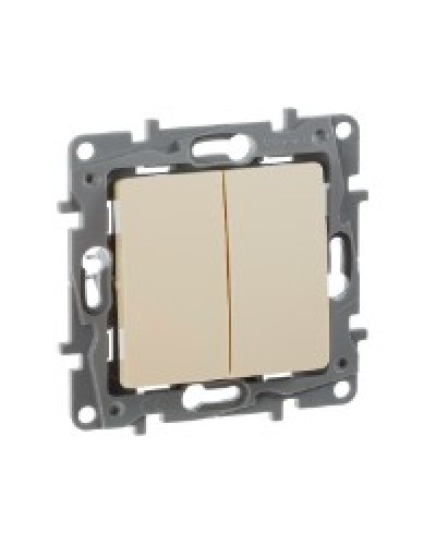 Переключатель двухклавишный 10AX Plus Legrand 672312 в Таганроге Аксессуары для кабель-канала Pintop.ru