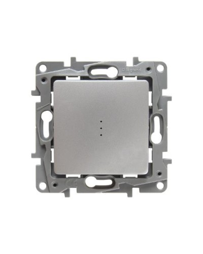 Переключатель с подсветкой Etika Plus 10 AX 250 В алюминий Legrand 672415 в Таганроге Аксессуары для кабель-канала Pintop.ru