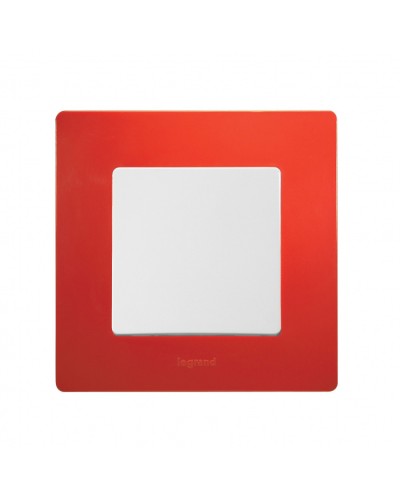 Рамка 1 пост Etika красный Legrand 672531 в Таганроге Аксессуары для кабель-канала Pintop.ru