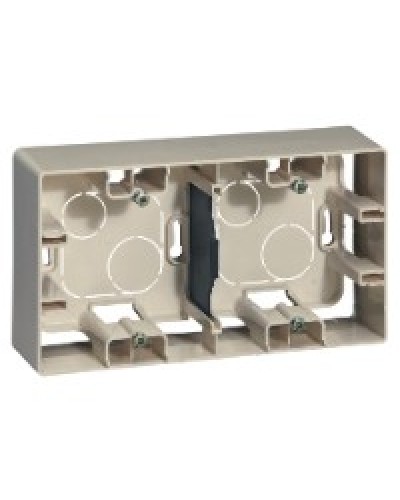 Коробка накладного монтажа 2 поста слоновая кость Etika Legrand 672540 в Таганроге Распределительные коробки Pintop.ru