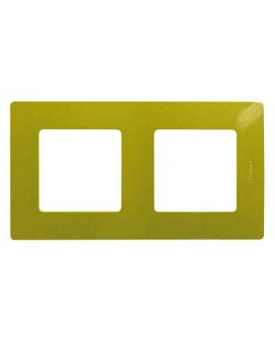 Рамка 2 поста Etika зеленый папоротник Legrand 672542 в Таганроге Аксессуары для кабель-канала Pintop.ru