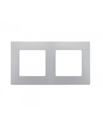 Рамка 2 поста Etika алюминий Legrand 672552 в Таганроге Аксессуары для кабель-канала Pintop.ru