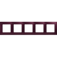Рамка 5 постов Etika сливовый Legrand 672565