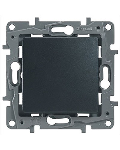 Выключатель без фиксации с Н.О./Н.З. контактом 6 A 250 В антрацит Etika Plus Legrand 672614 в Таганроге Аксессуары для кабель-канала Pintop.ru